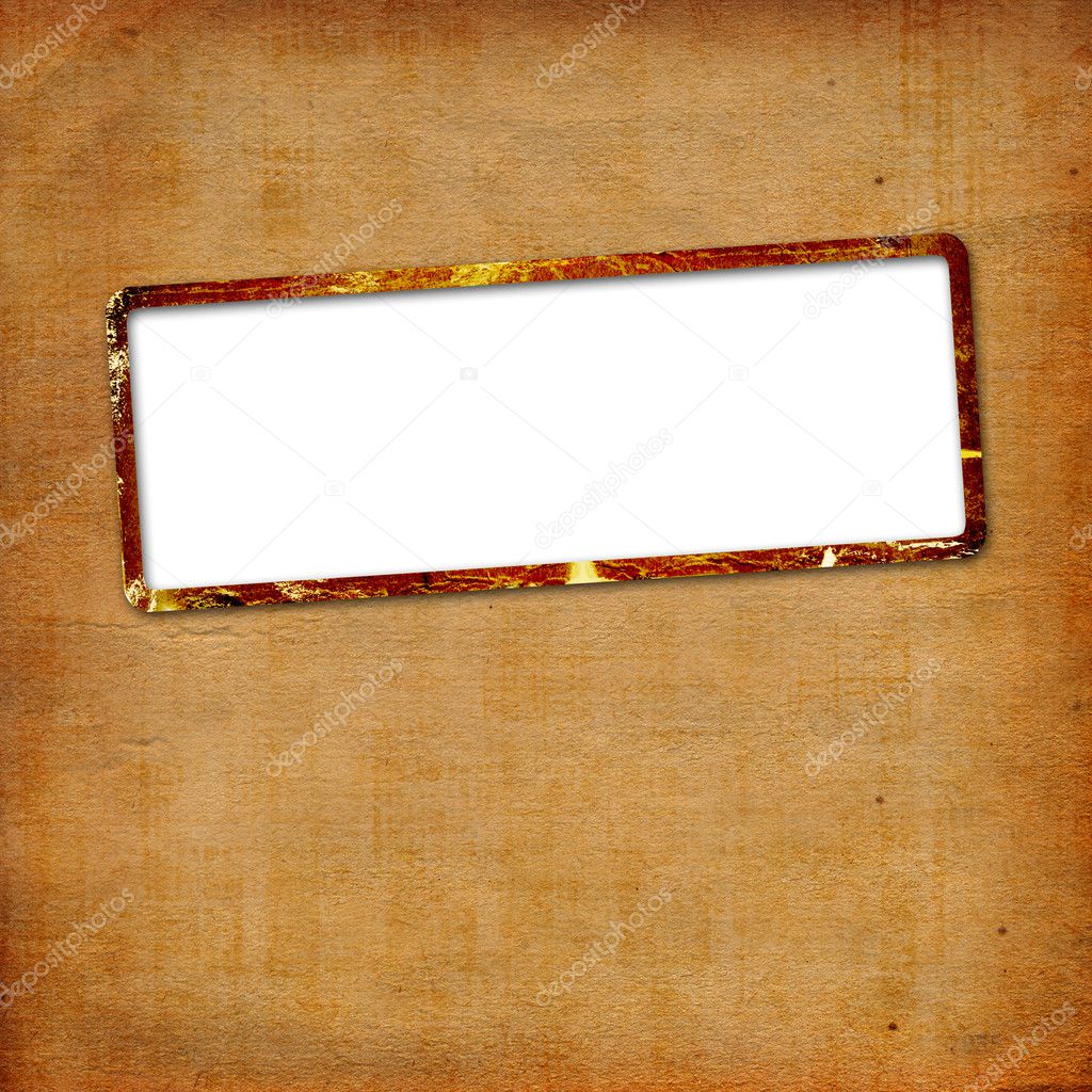 Alienated paper frames for announcement on the abstract backgrou
