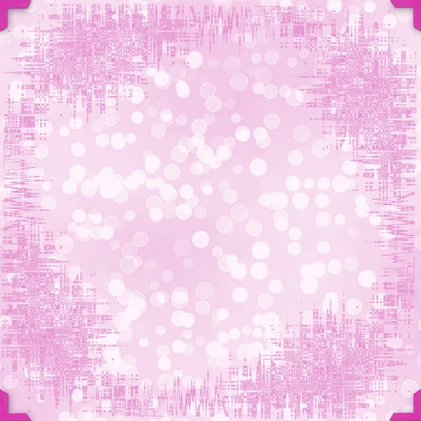 Grußkarte zum Urlaub mit Rahmen auf rosa Hintergrund — Stockfoto