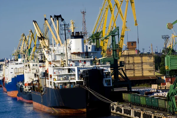 Cargo port — Stockfoto