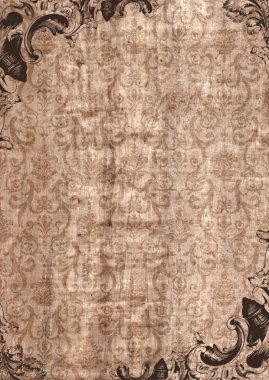 Old frame paper canvas vintage clipart