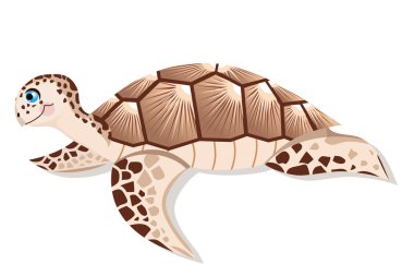 Sea turtle Vector Illustration clipart