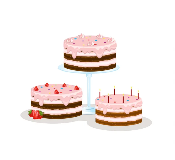 Cakes — Stock Vector