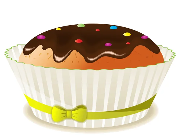 お祝いケーキ、チョコレート — ストックベクタ
