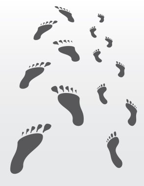 Footprints clipart