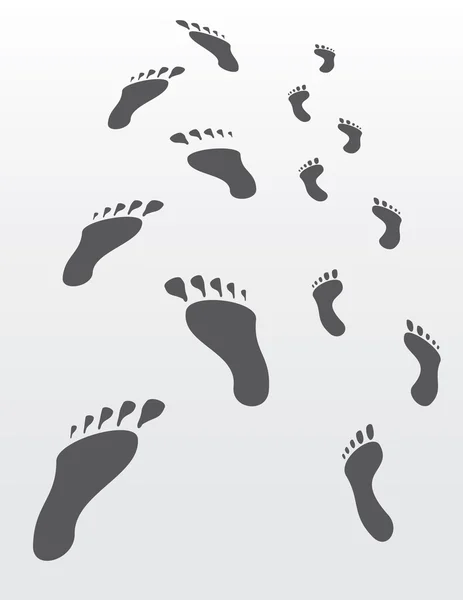 stock vector Footprints