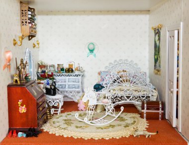 Vintage doll house clipart