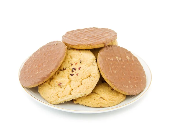 Bolachas e biscoitos de chocolate — Fotografia de Stock