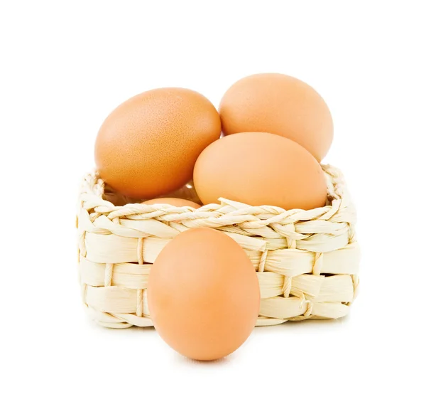 Çiftlikten taze yumurtalar. — Stok fotoğraf