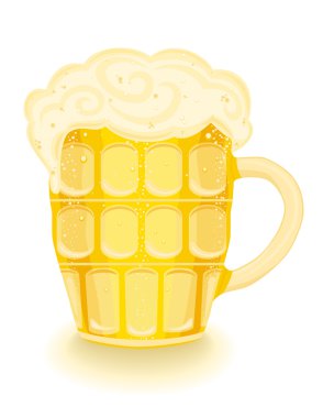 Cold beer mug clipart