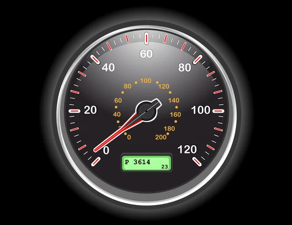 Car speedometer dial — Stock Vector