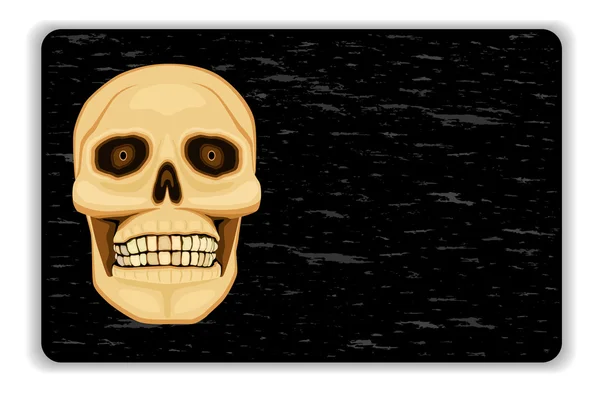 Danger de mort - bannière noire — Image vectorielle