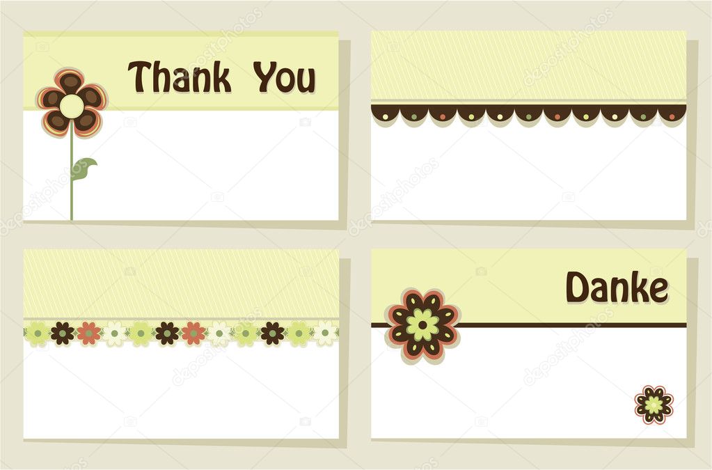 Thank you greeting cards