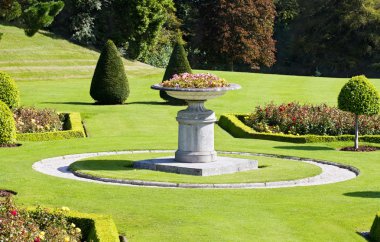 Italian gardens at Powerscourt in Ireland clipart