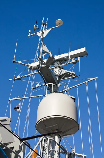 stock image Radar and GPS on ship