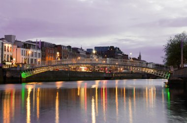 The Hapenny Bridge - Dublin clipart