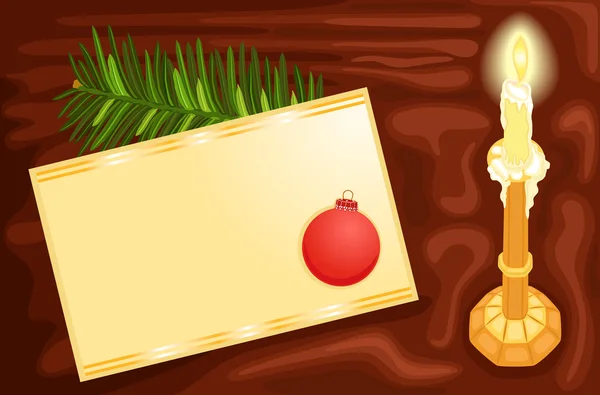 写一张圣诞贺卡 — 图库矢量图片