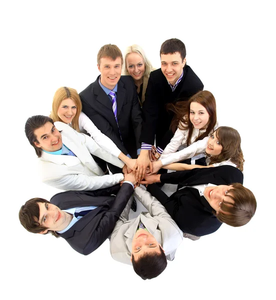 Top view of business with their h — Stock Photo, Image