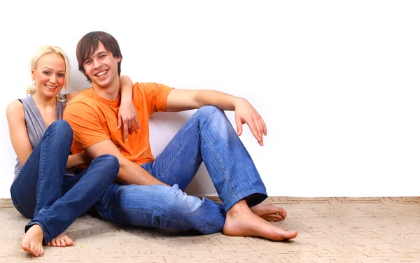 Young love smiling couple — Stock Photo, Image