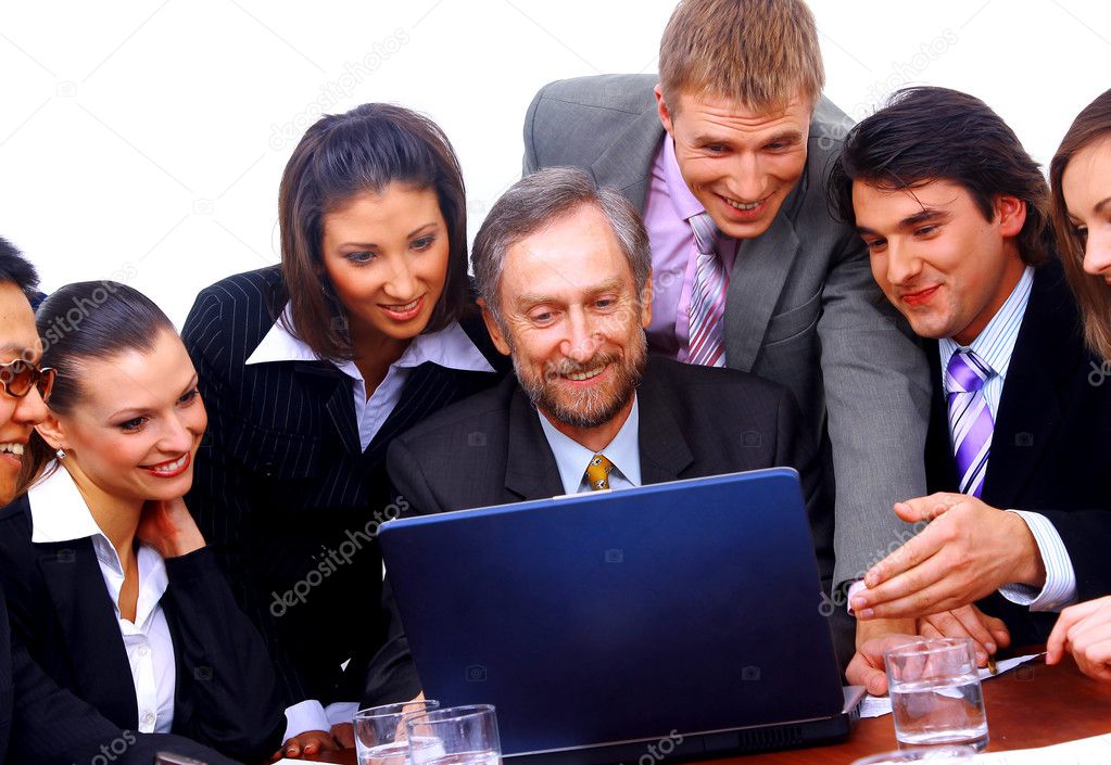 Business team or group at a meeting