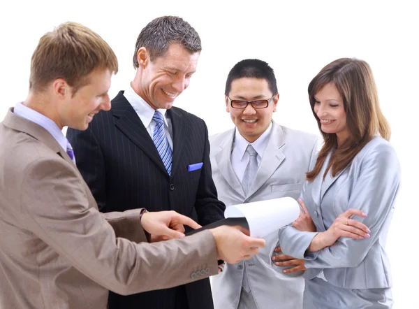 Equipe de negócios ou grupo em uma reunião — Fotografia de Stock