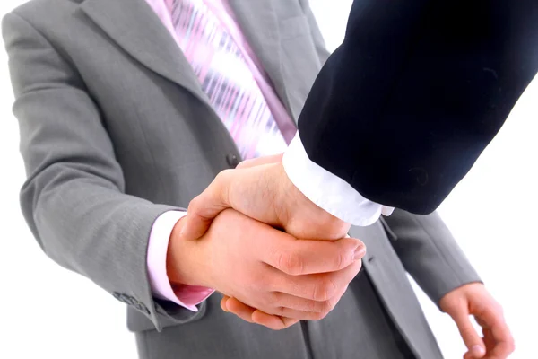 Handshake isolated on white background — Stock Photo, Image