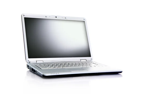 Profesjonalny laptop na białym tle biały z pustej przestrzeni — Zdjęcie stockowe