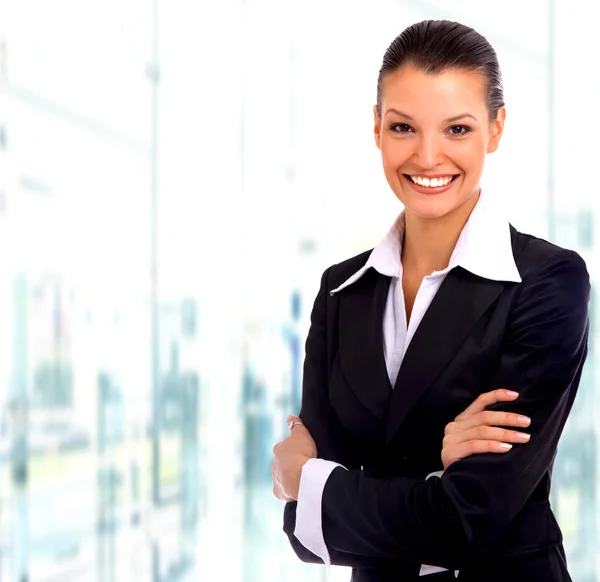 ビジネスの女性。白い背景の上の分離 — ストック写真