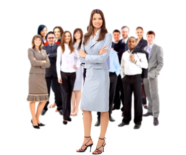 Businesswoman and his team Royalty Free Stock Photos