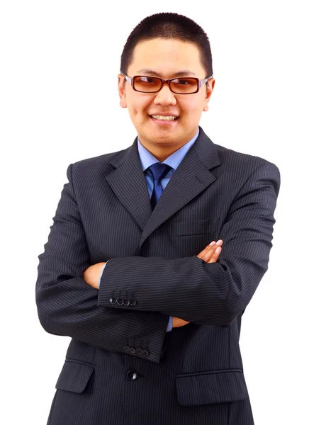 Красивый молодой азиатский бизнесмен — стоковое фото