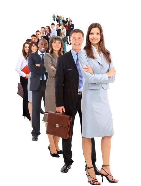 Businesswoman and his team — Stock Photo, Image