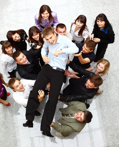 Businessteam isolated on white background — Stock Photo, Image
