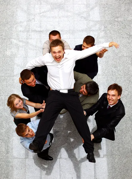 Businessteam isolated on white background — Stock Photo, Image