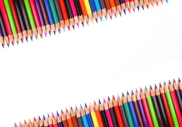 Özel renk üzerine beyaz izole kalem — Stok fotoğraf