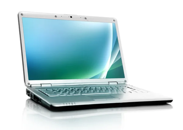 Laptop izolovaný na bílém — Stock fotografie
