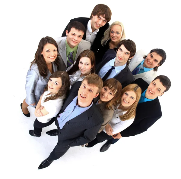 Large group of business . Over white background — Stock Photo, Image