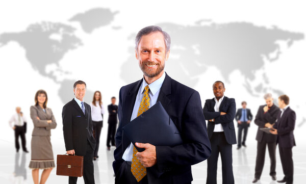 Group of business . Isolated over white background