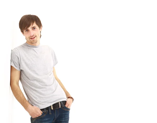 Young man isolated on white background — Stock Photo, Image