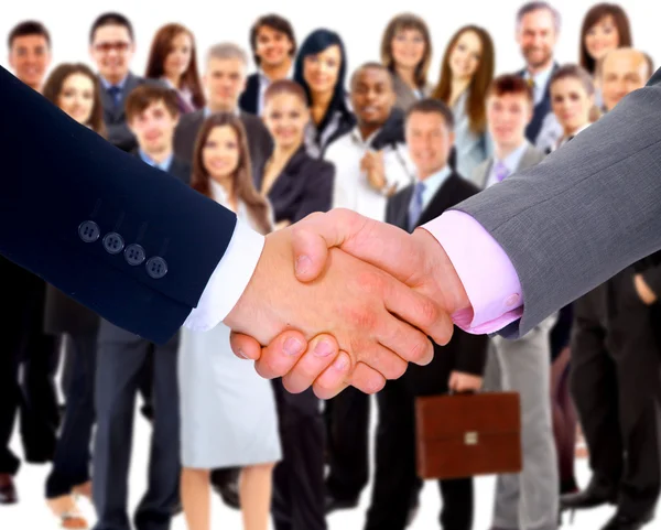 Handshake Isolerade Business Bakgrund — Stockfoto