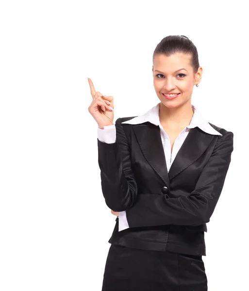 Smiling Business Woman Presenting Stock Image