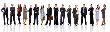 Young attractive business - the elite business team clipart