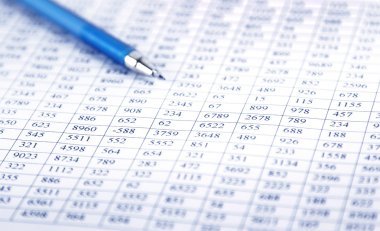 Checking balance - preparation of a balance sheet clipart