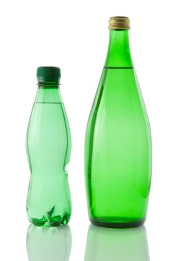 Bottles of mineral water clipart