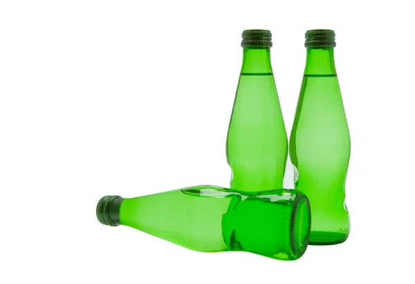 Пляшки води ізольовані на білому — стокове фото