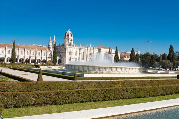 Hieronymites klášter se nachází v Lisabonu — Stock fotografie