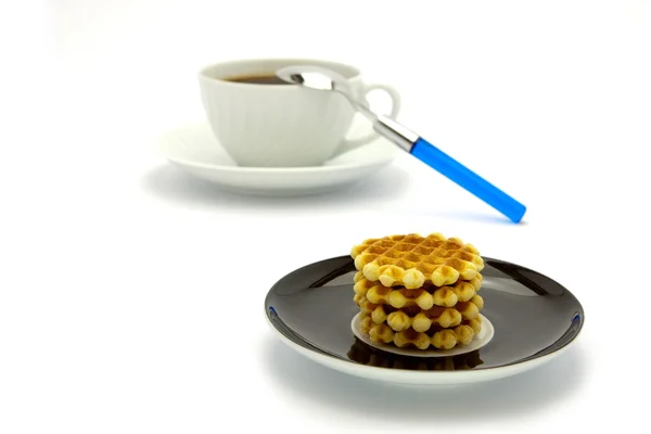 Kekse und Kaffeetasse — Stockfoto
