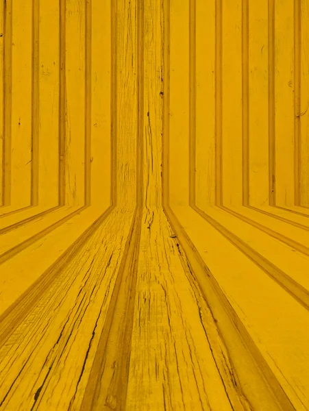 Gelbes Holzzimmer — Stockfoto