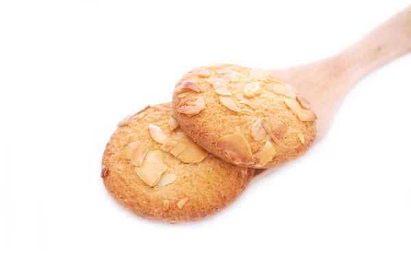 Krokante cookies op spatel — Stockfoto