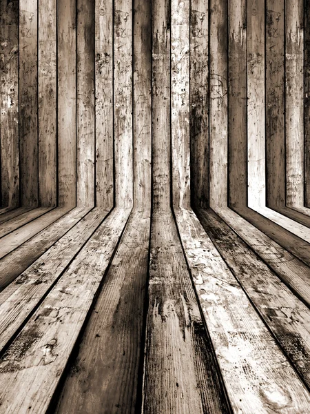 빈티지 나무 방 — 스톡 사진