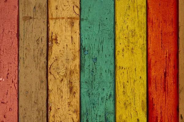 Fundo de madeira multicolorido — Fotografia de Stock