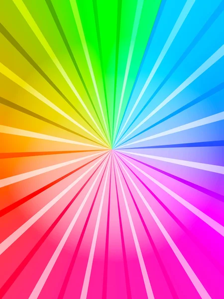 Raios multicoloridos — Fotografia de Stock